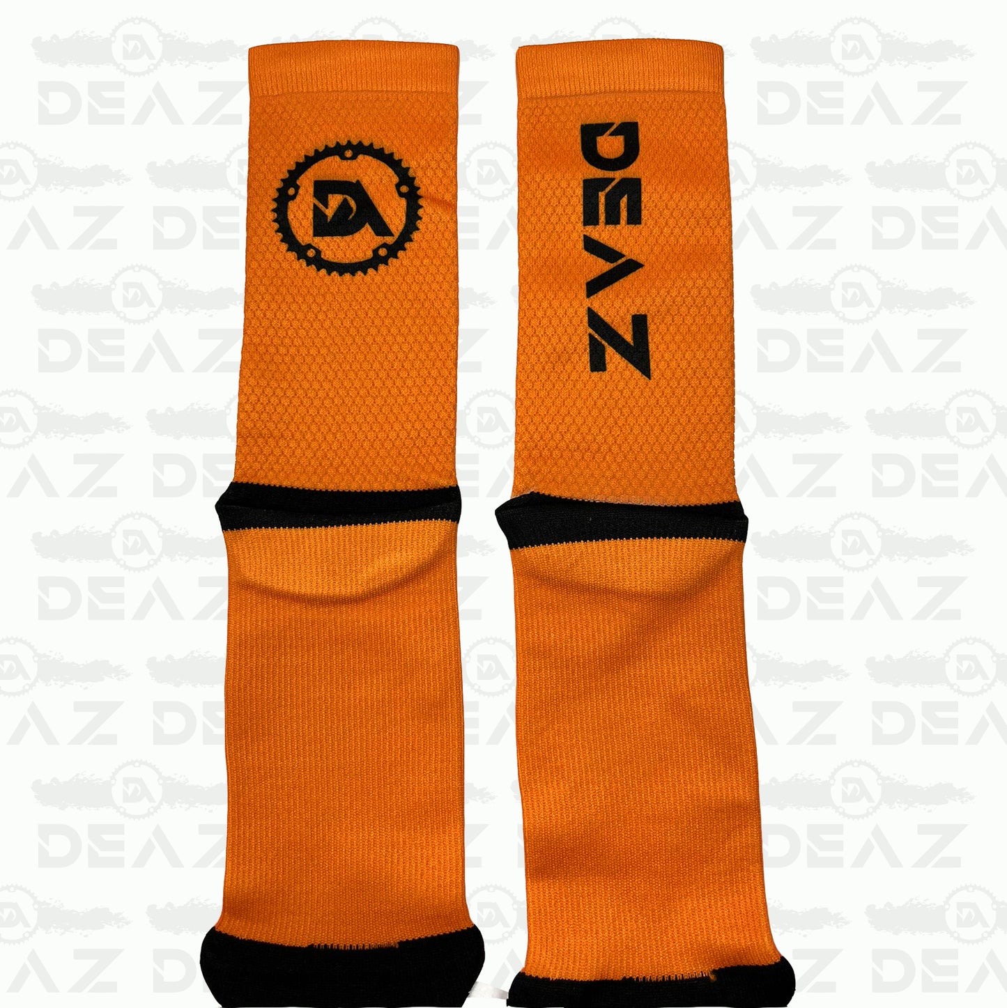 Completo Deaz concealed hinge Estivo Nero/Arancio Fluo + calze