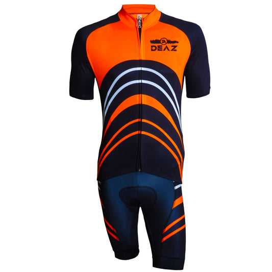 Completo Deaz concealed hinge Estivo Nero/Arancio Fluo + calze
