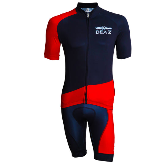 Completo Deaz Transpiring Estivo Nero/Rosso + calze