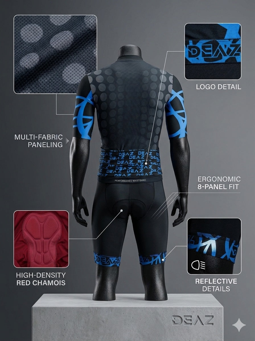 Completo DEAZ high performance laser cut CYAN + calze