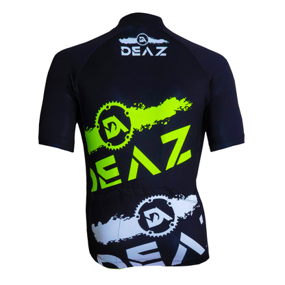 Maglia Deaz Tall Neck Nero/Verde Fluo